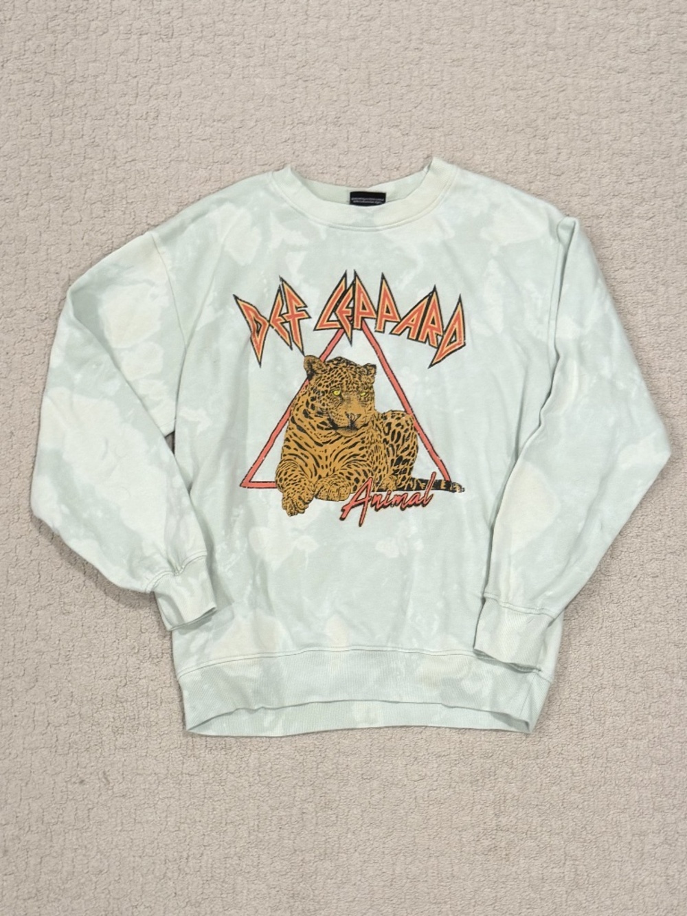 Def Leppard Tie Dye Sweatshirt Size Medium